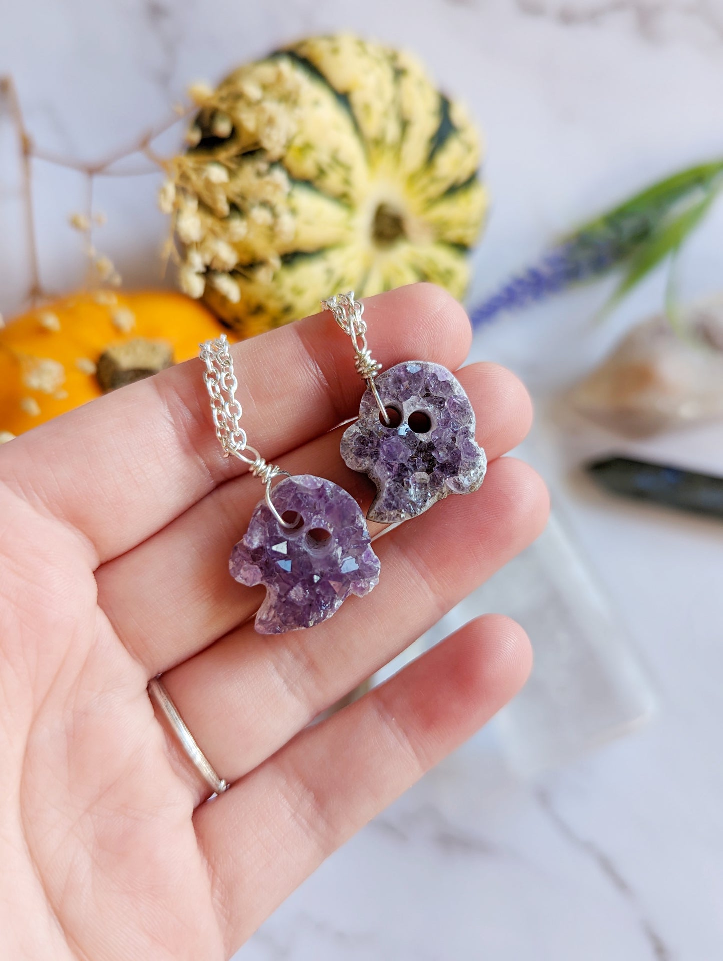 Amethyst Druzy Ghosts