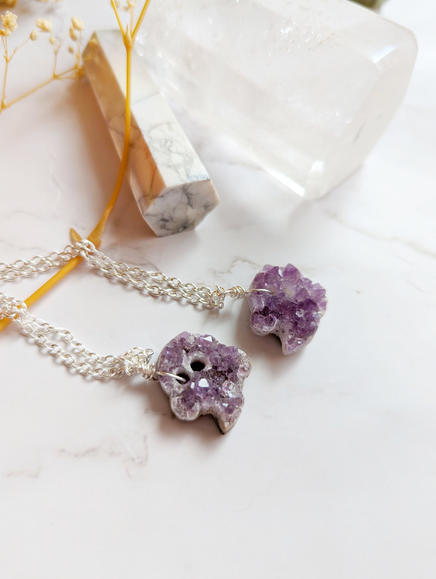 Amethyst Druzy Ghosts