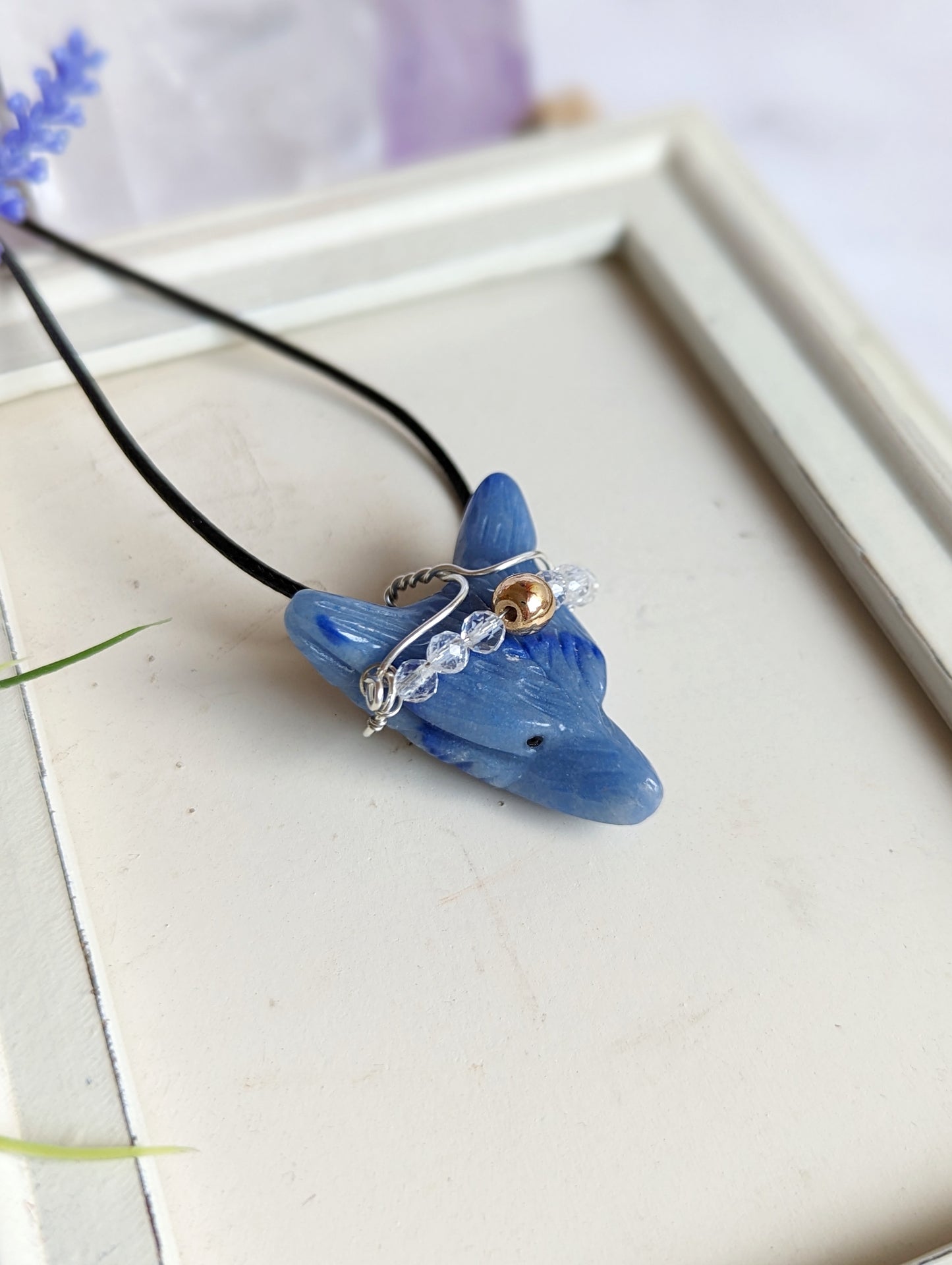 Crystal Wolf Necklace