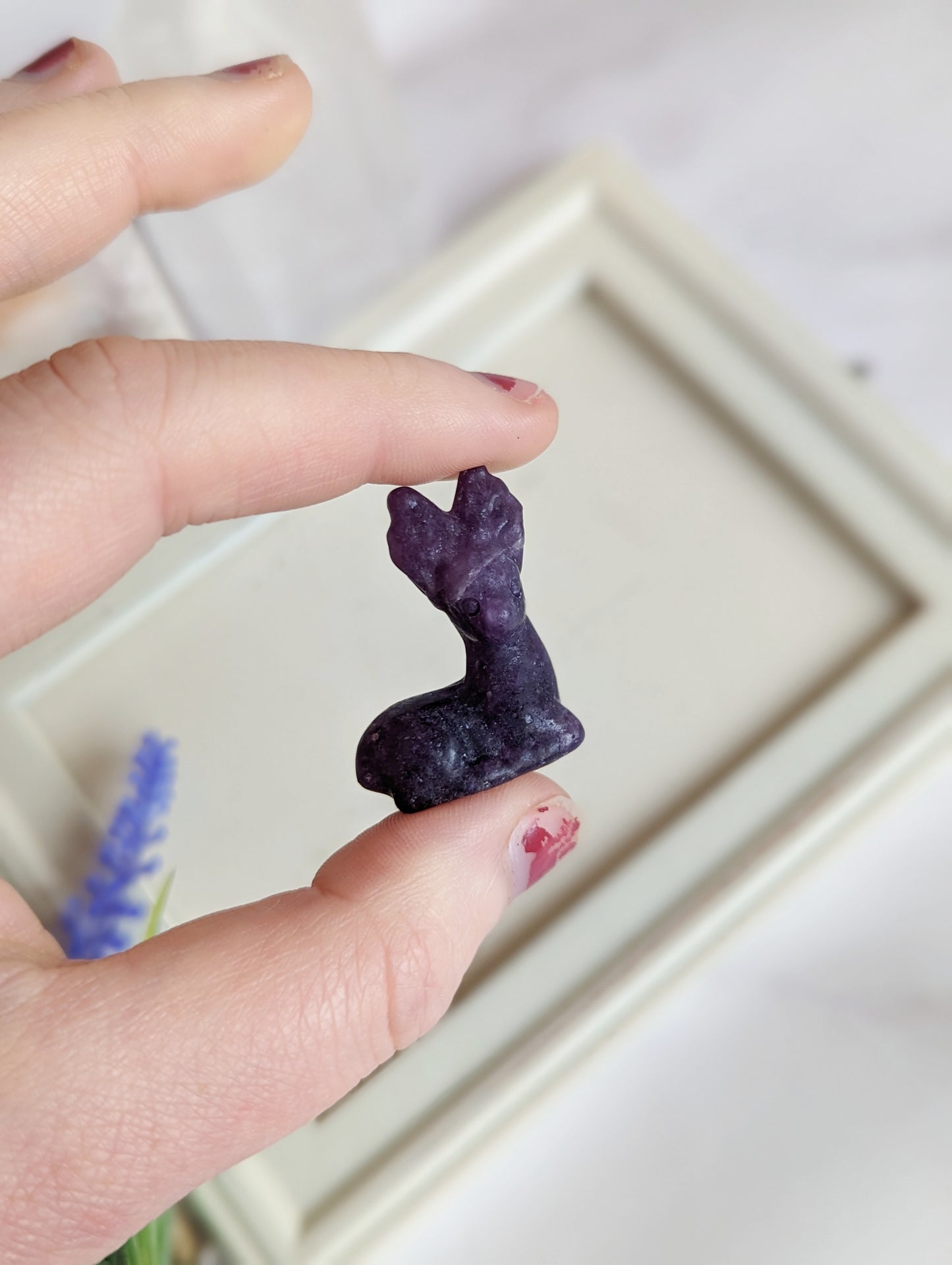 Mini Crystal Deer Figure