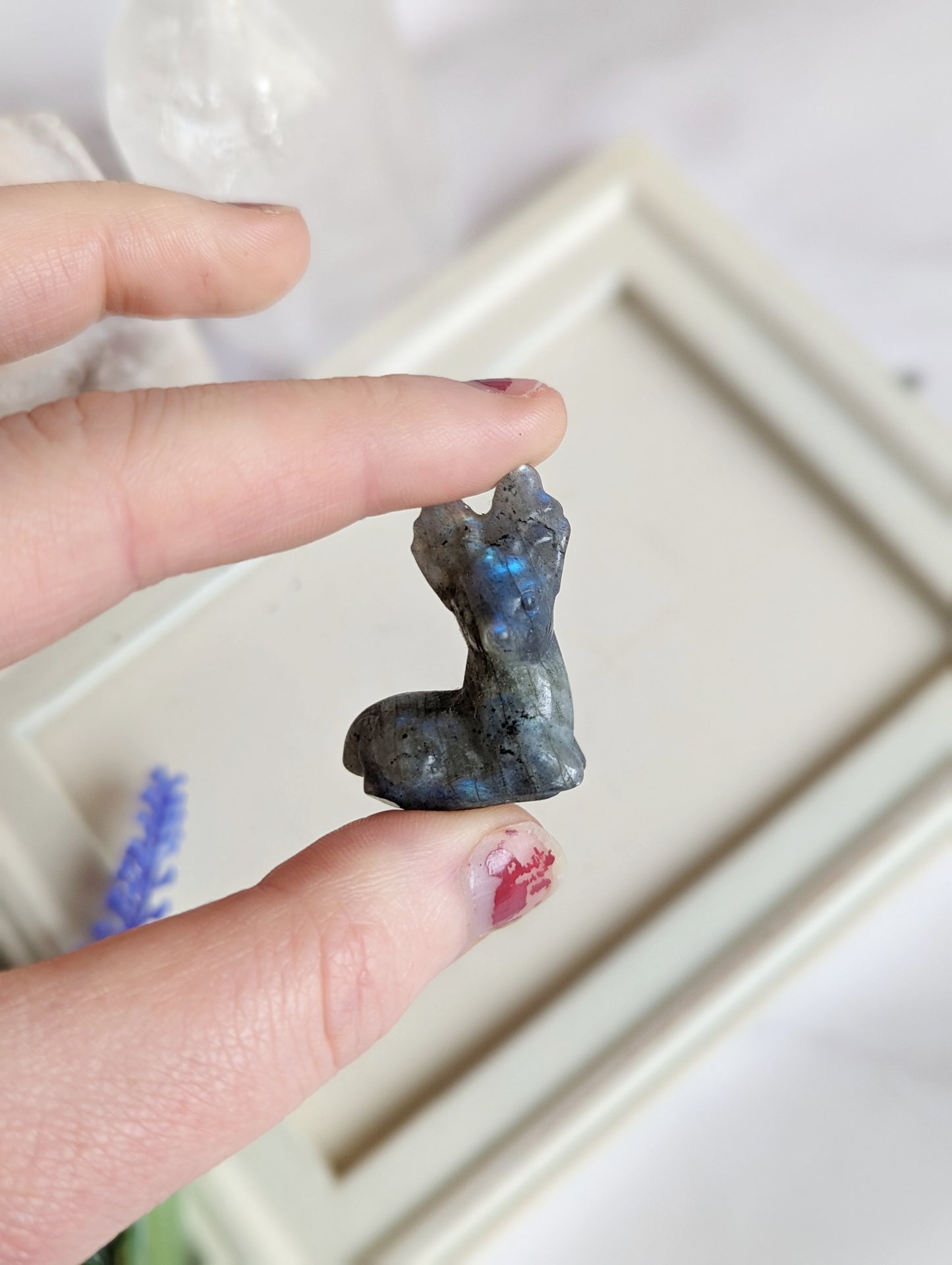 Mini Crystal Deer Figure
