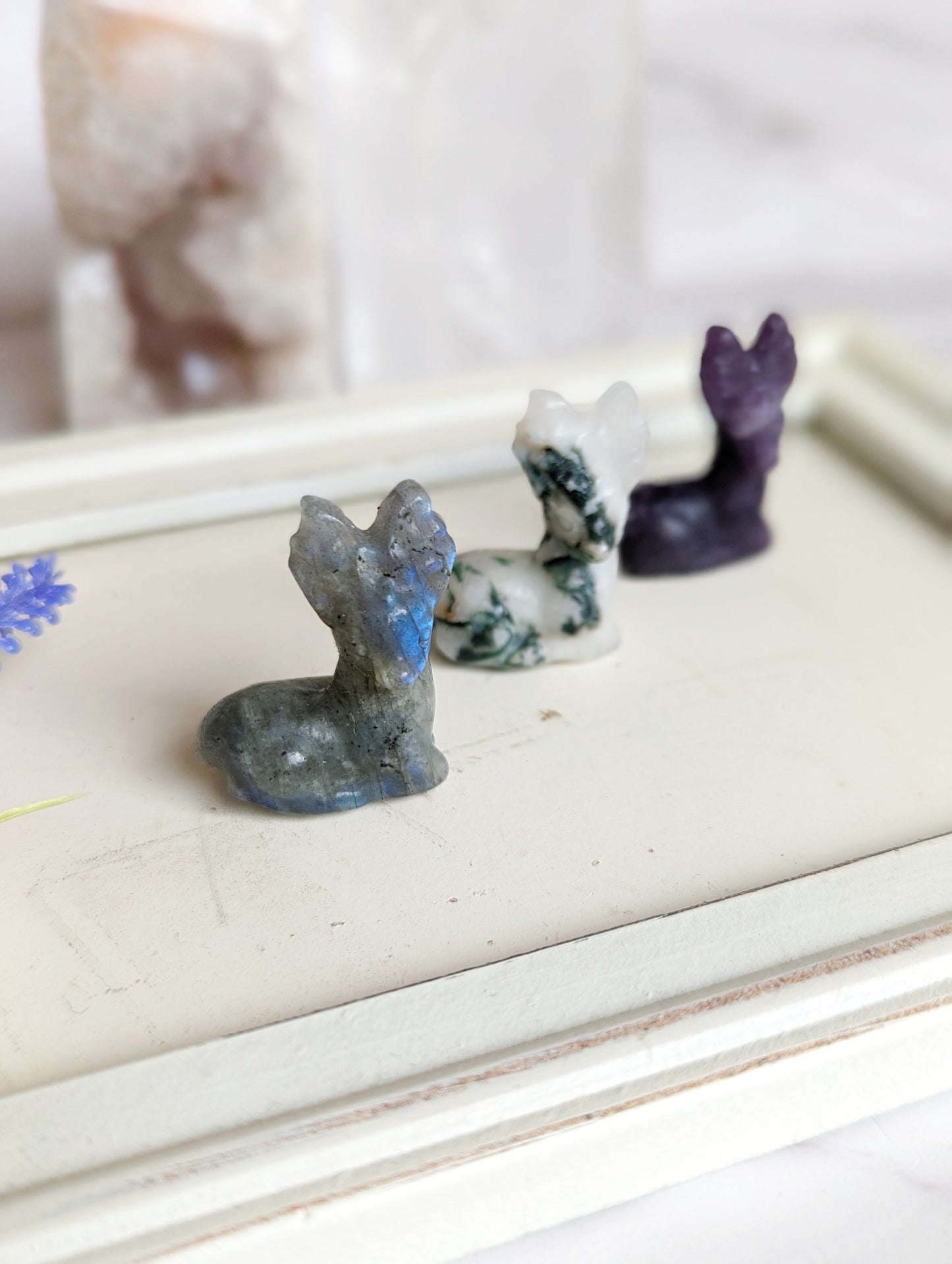 Mini Crystal Deer Figure
