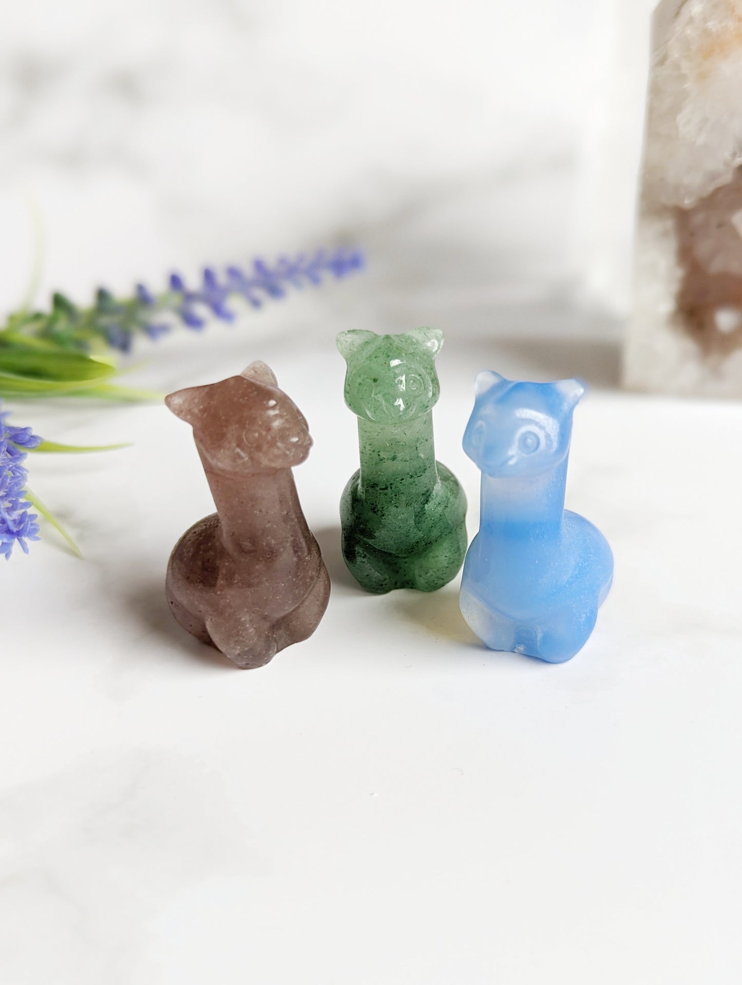 Mini Crystal Alpaca Figure