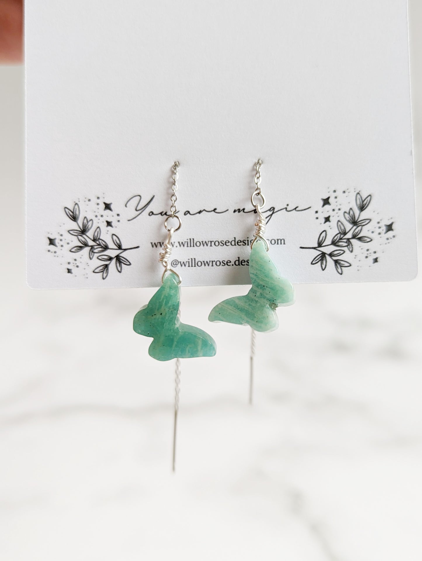 Crystal Butterfly Threaders