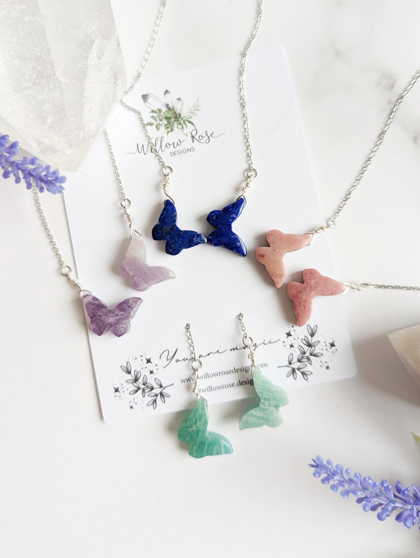 Crystal Butterfly Threaders