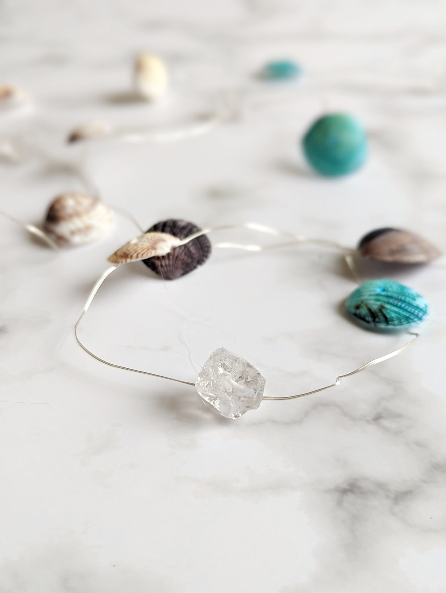 Seashell and Crystal String Lights