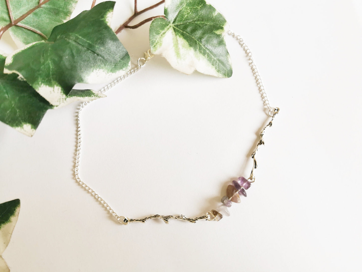 Amethyst Branch Choker