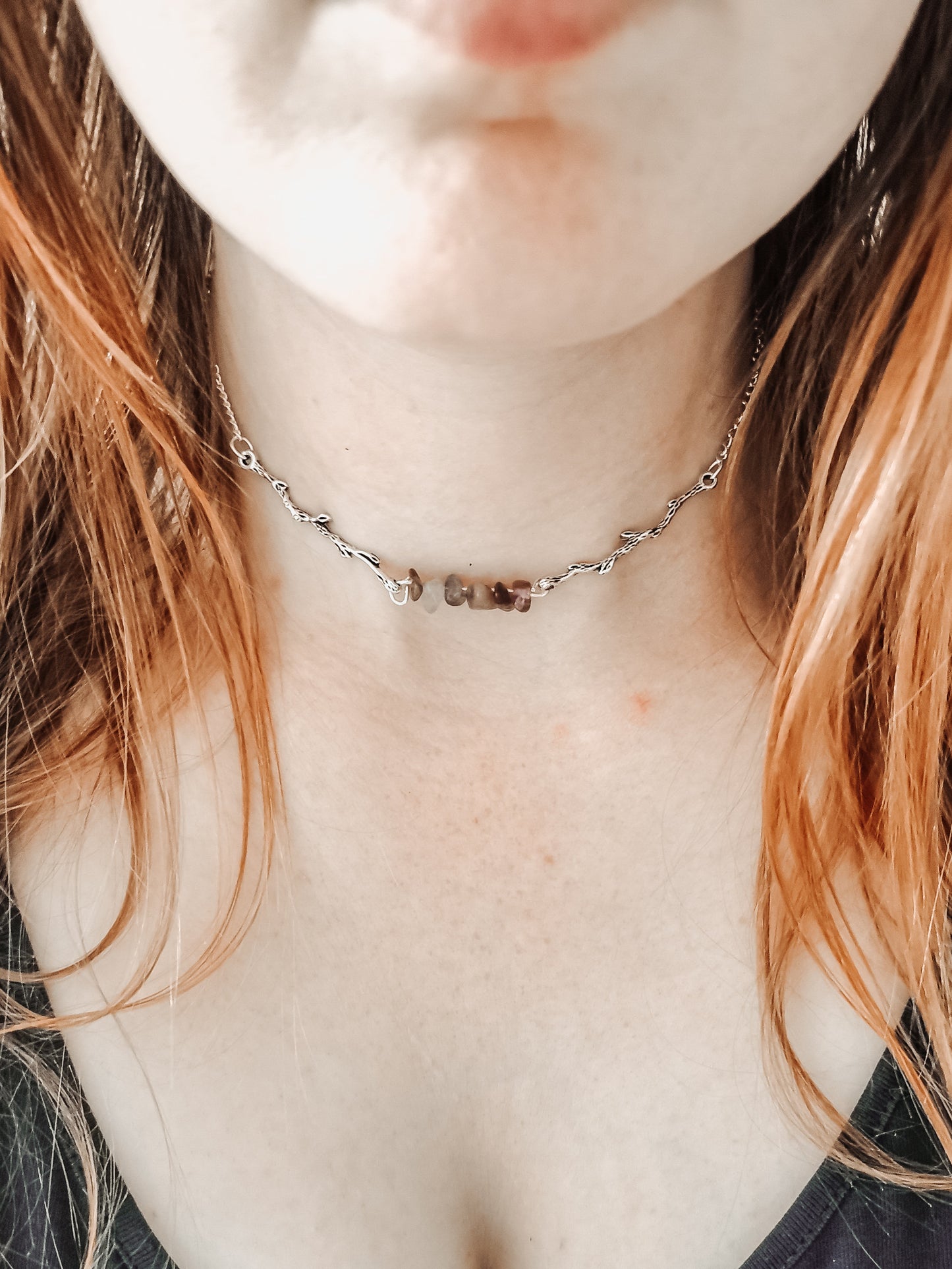Amethyst Branch Choker