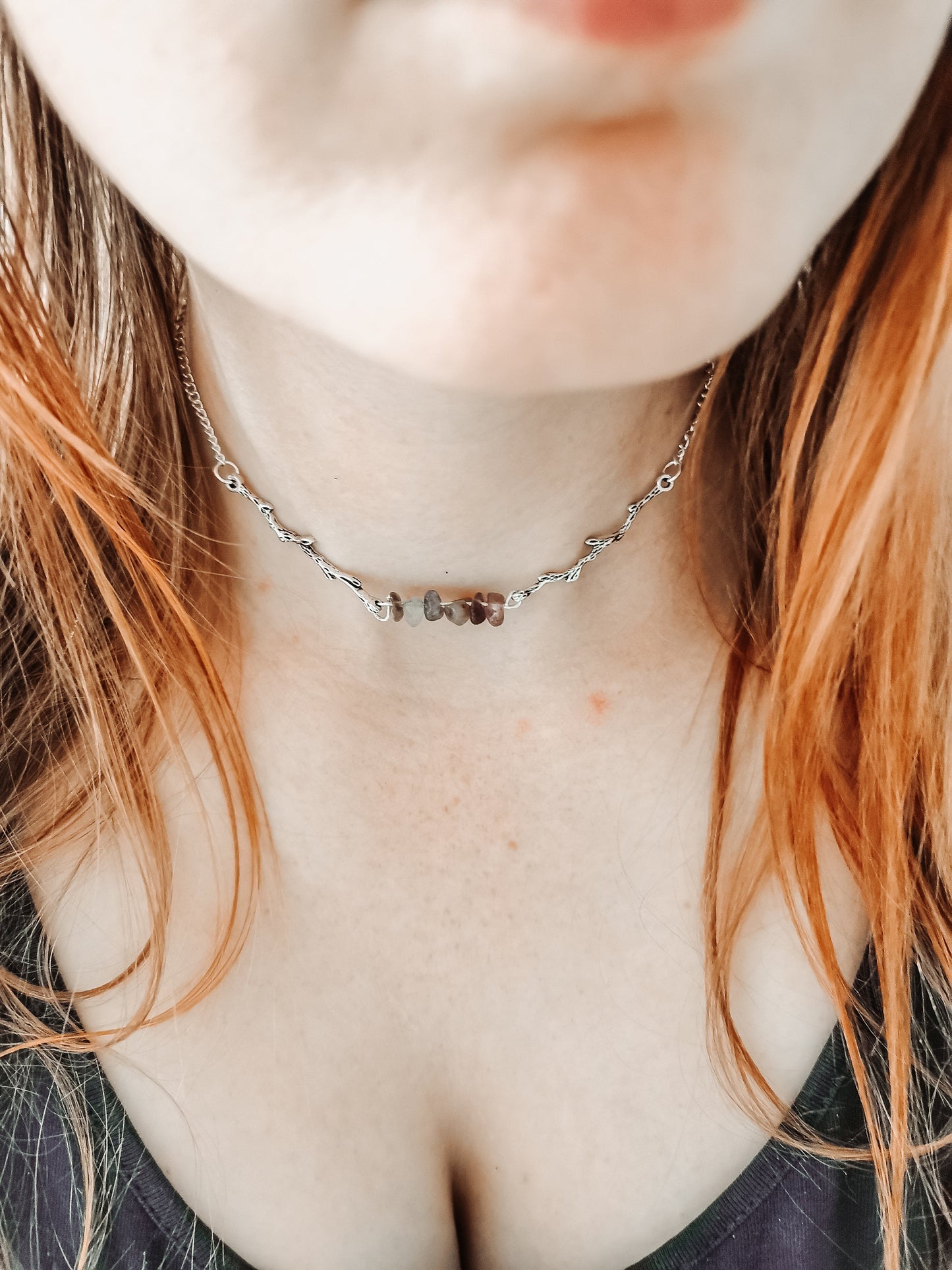 Amethyst Branch Choker