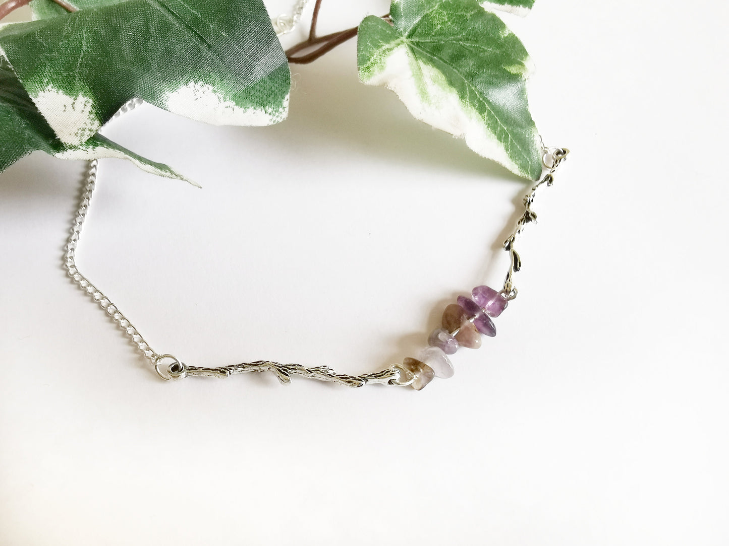 Amethyst Branch Choker