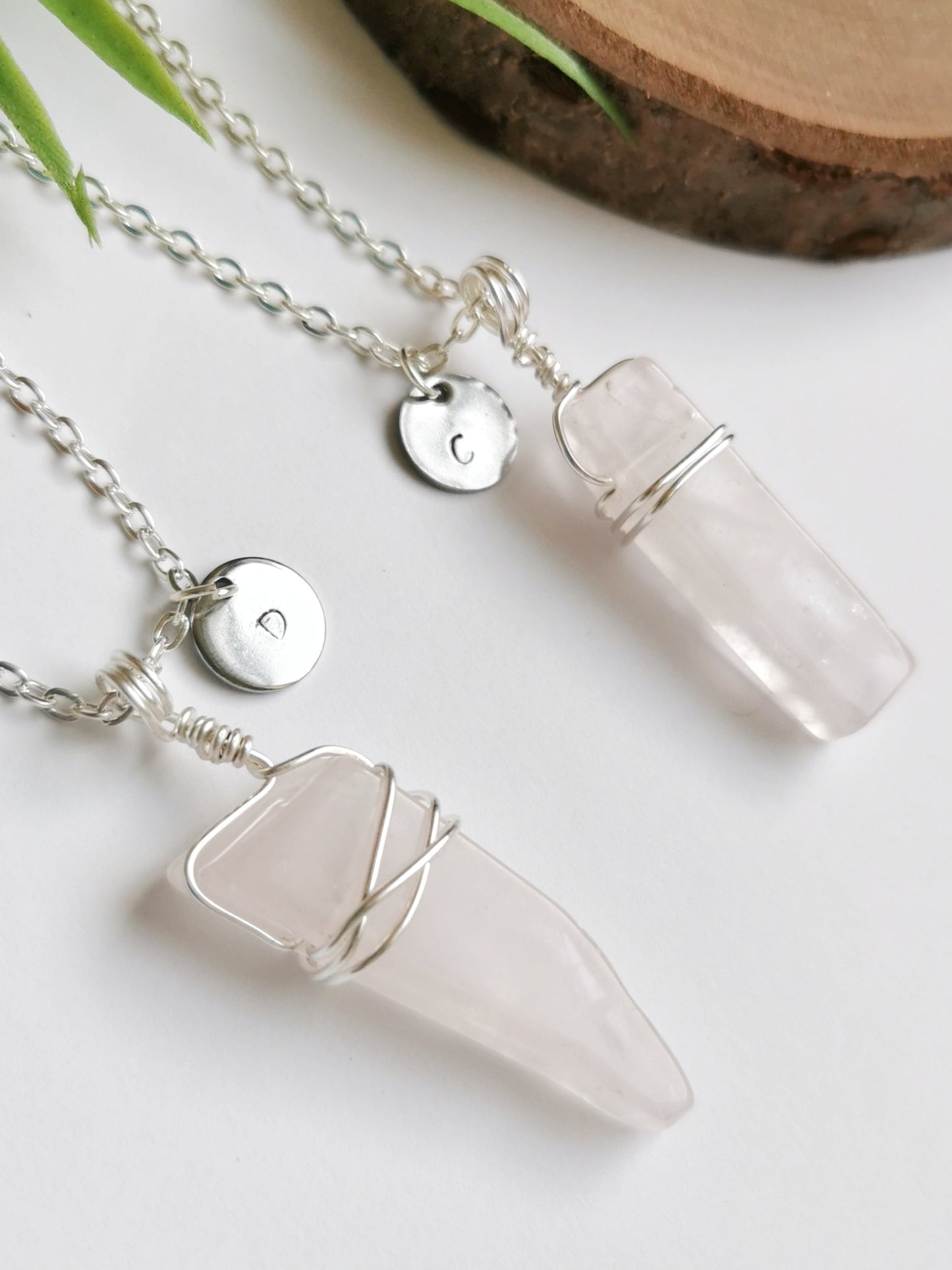 Personalised Rose Quartz Necklace