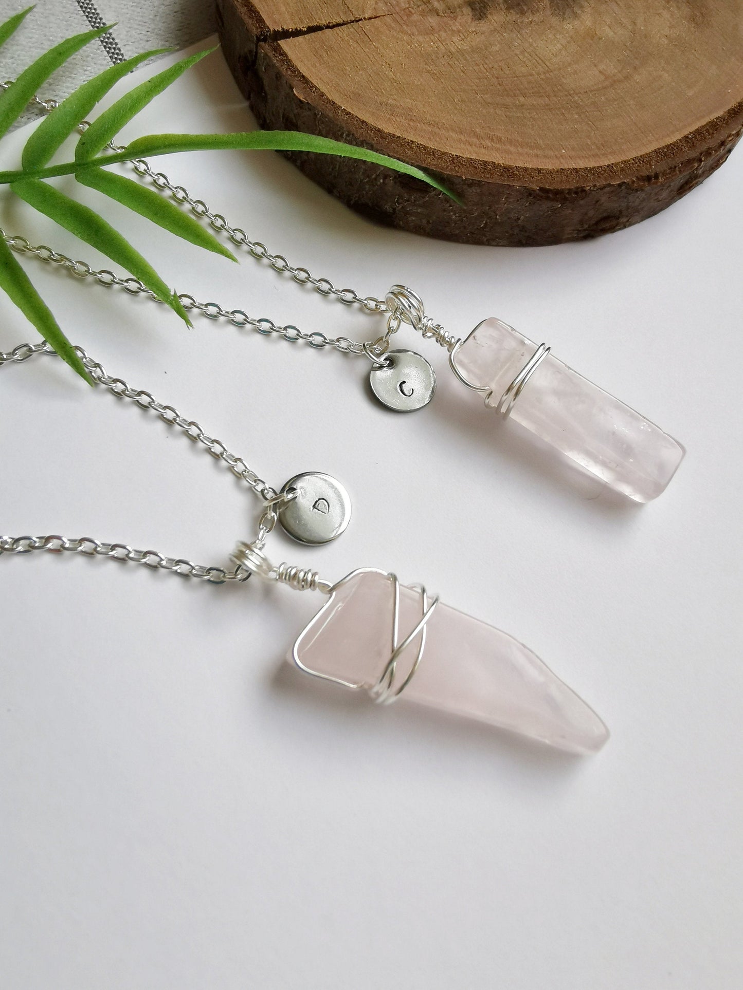 Personalised Rose Quartz Necklace