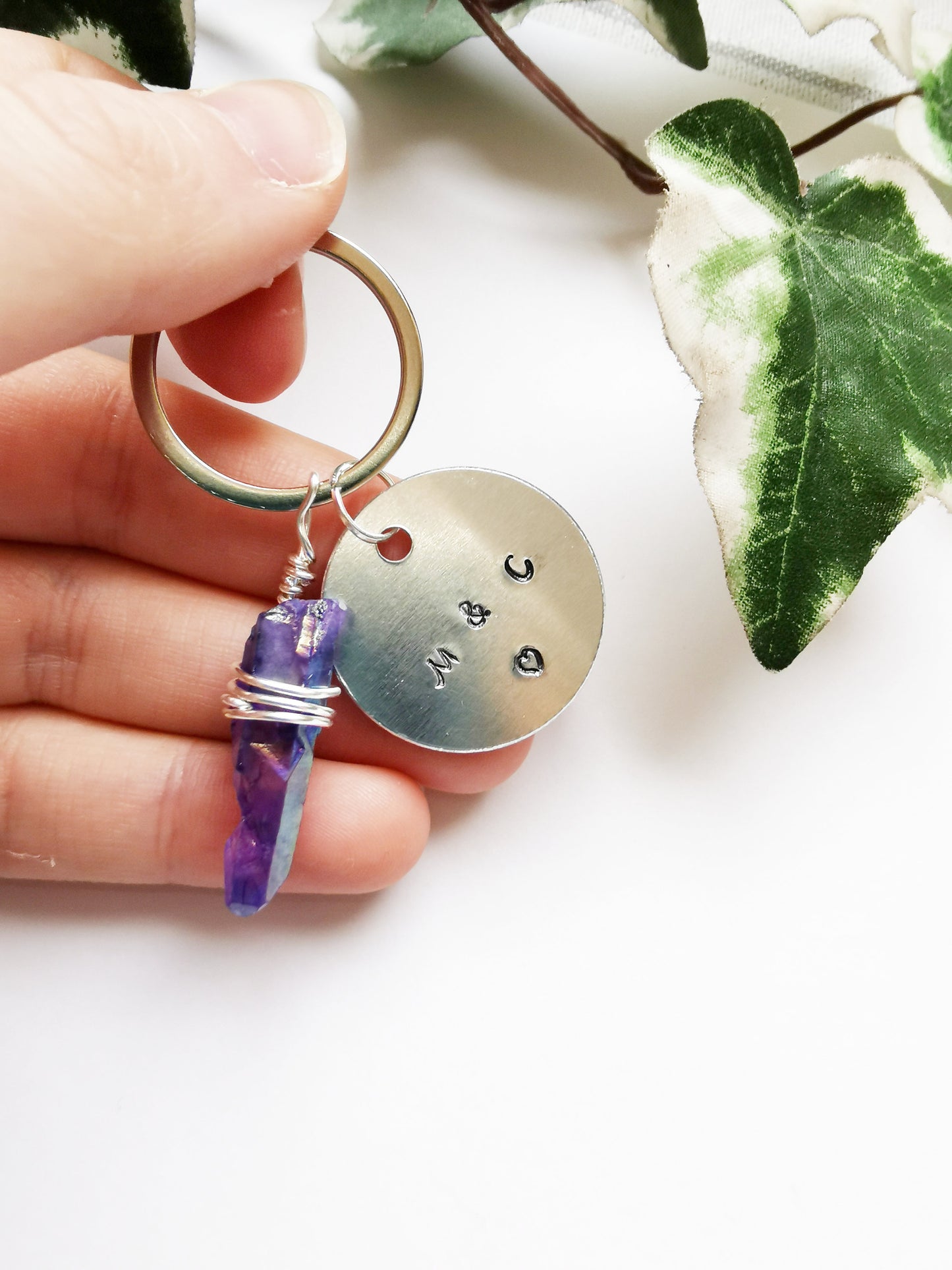 Personalised Crystal Keyring