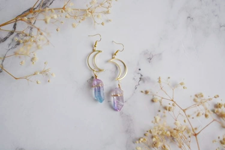 Gold Moon Earrings
