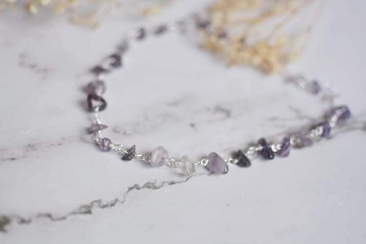 Amethyst Chip Necklace