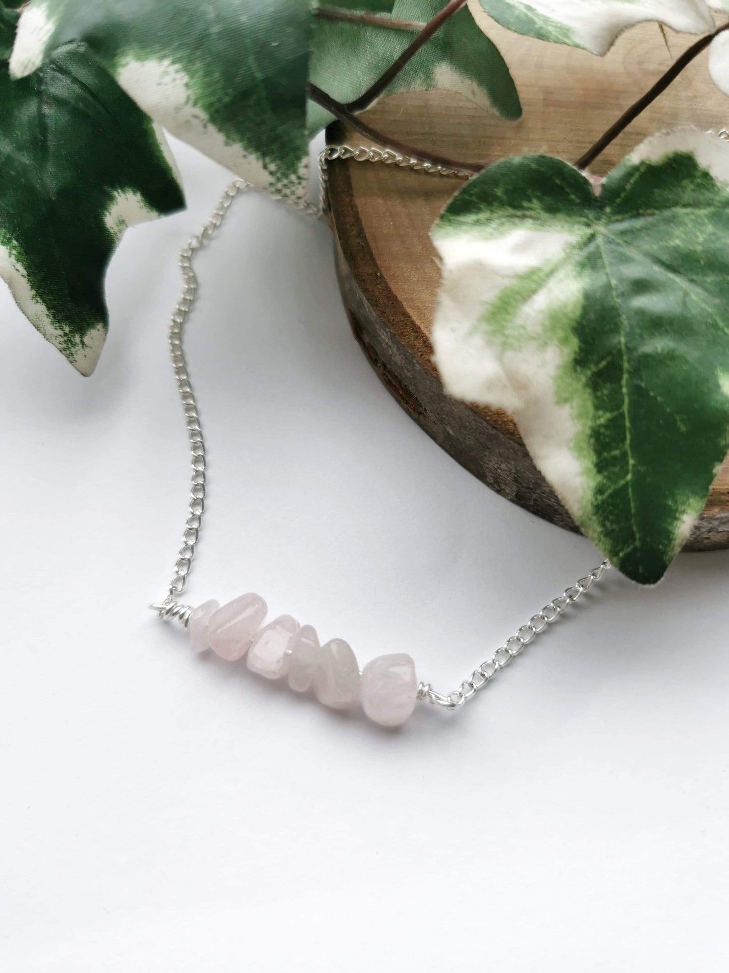 Rose Quartz Choker