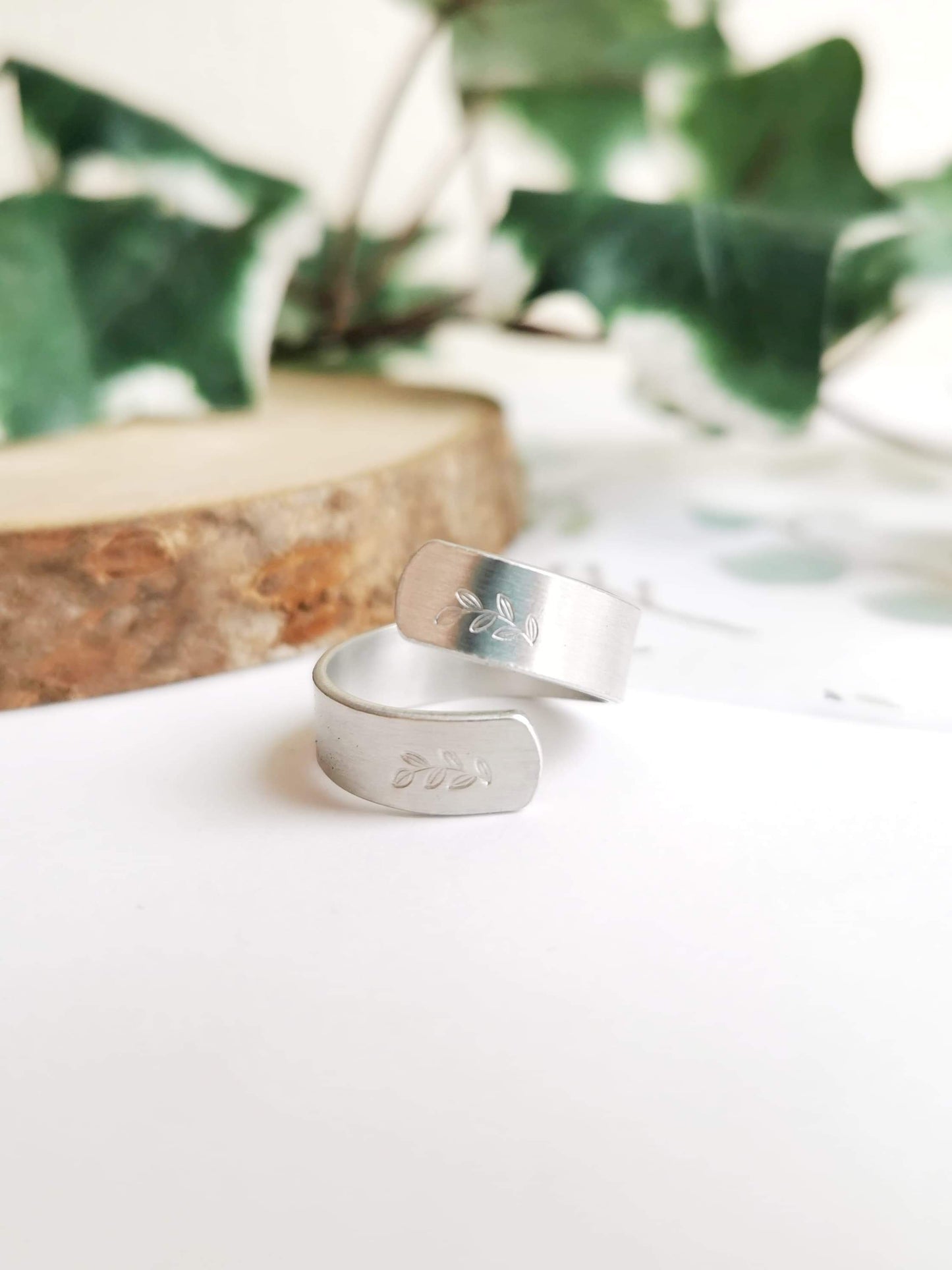 Fern Wrap Ring Aluminium Stamped