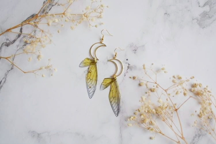 Gold Moon Earrings