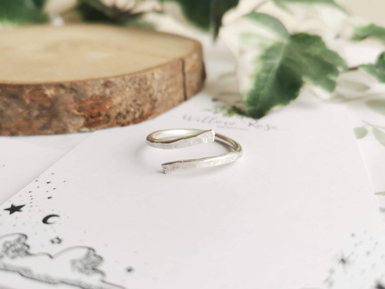 Sterling Silver Hammered Ring