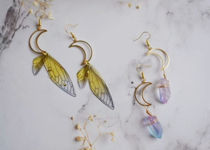 Gold Moon Earrings