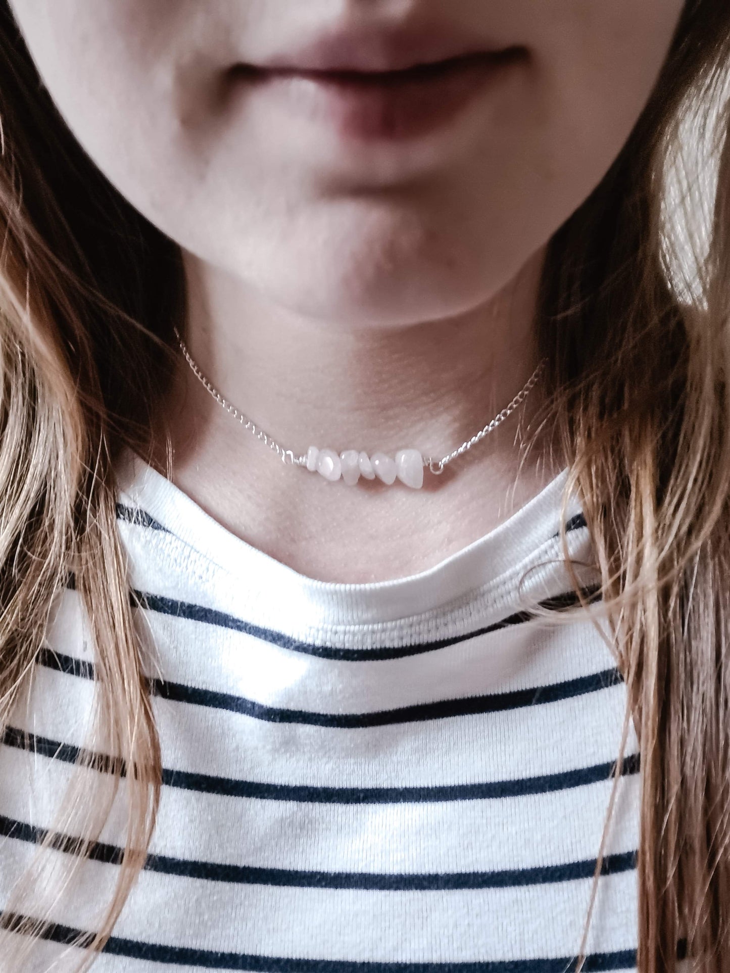 Rose Quartz Choker