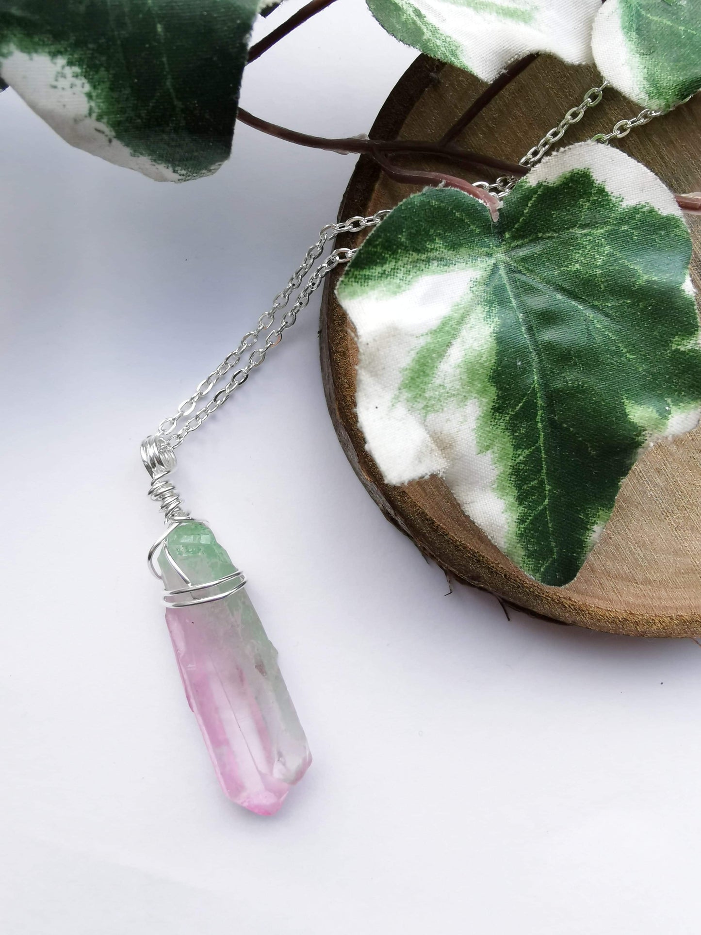 Watermelon Quartz Necklace
