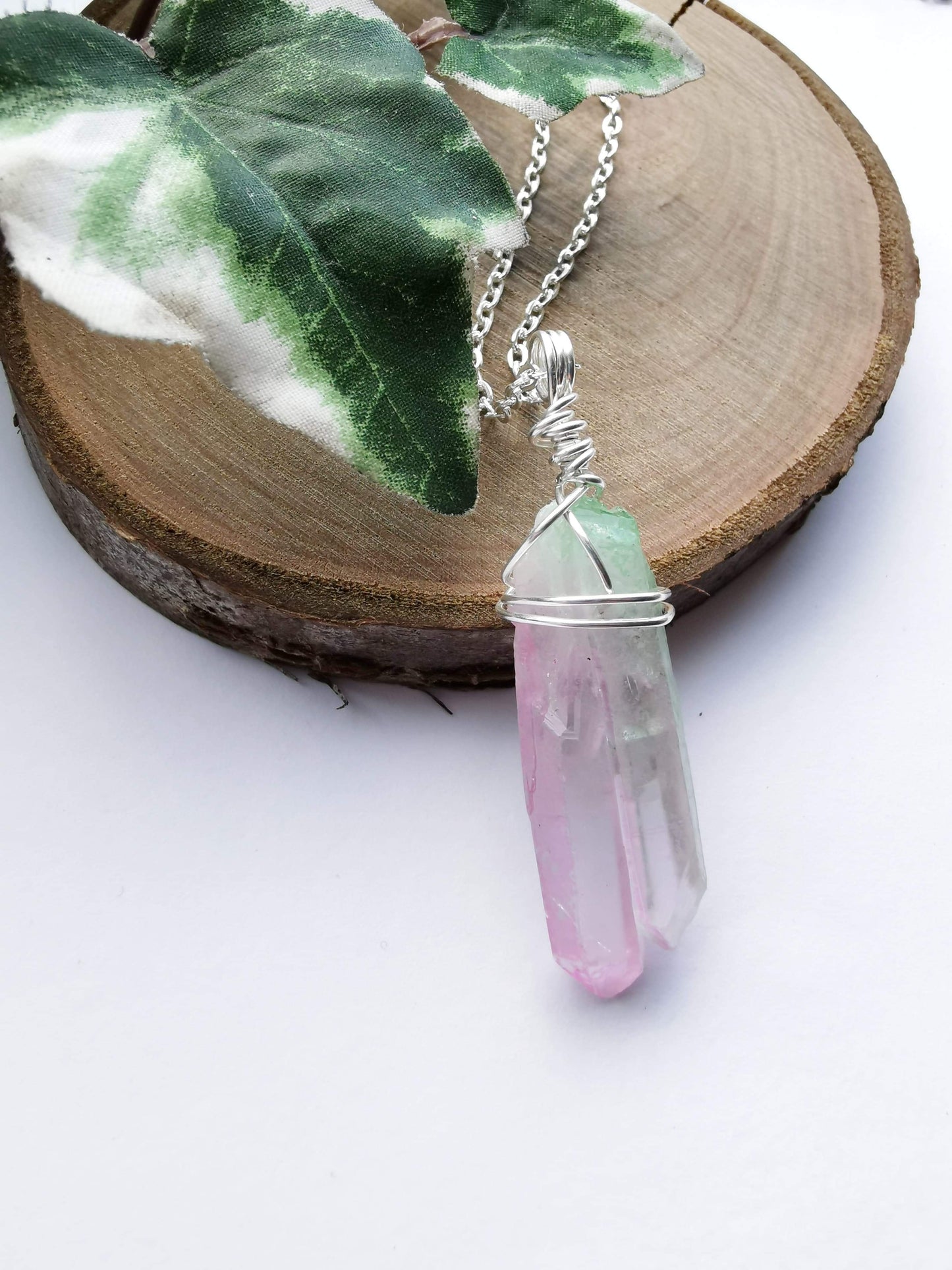 Watermelon Quartz Necklace