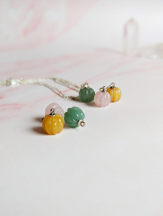 Crystal Pumpkin Necklace