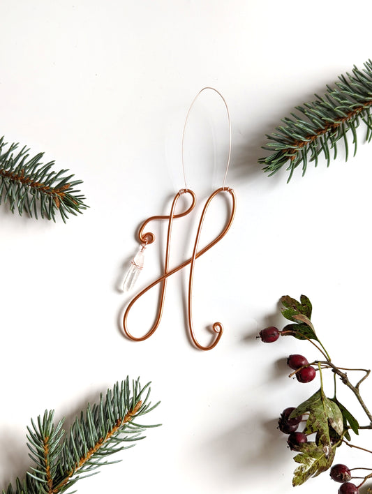 Personalised Initial Tree Decorations