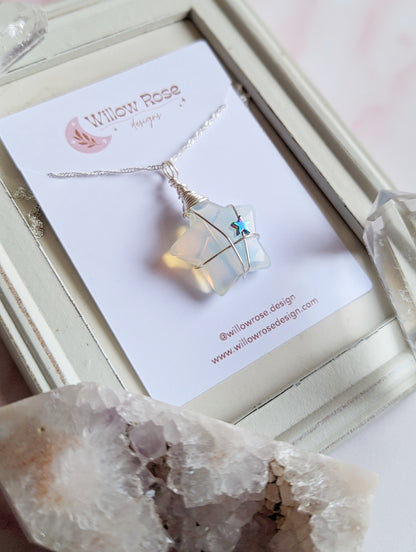 Opalite Star Necklace