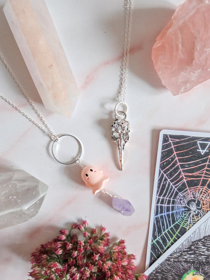 Raven Skull Necklace