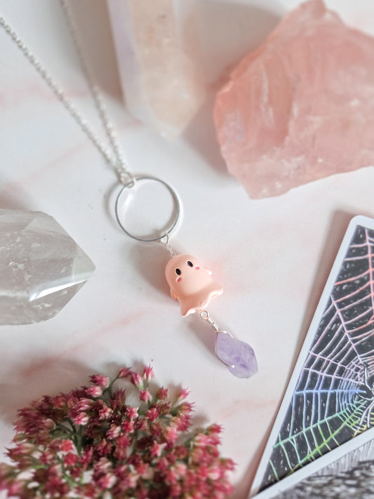 Amethyst Ghost Necklace