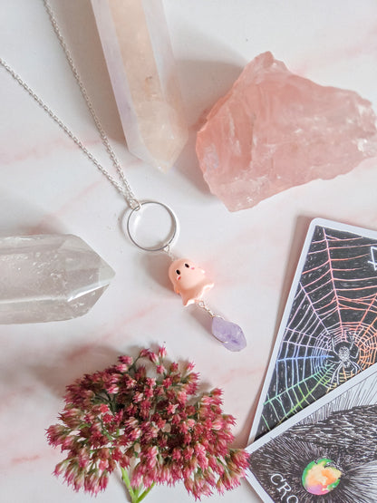 Amethyst Ghost Necklace