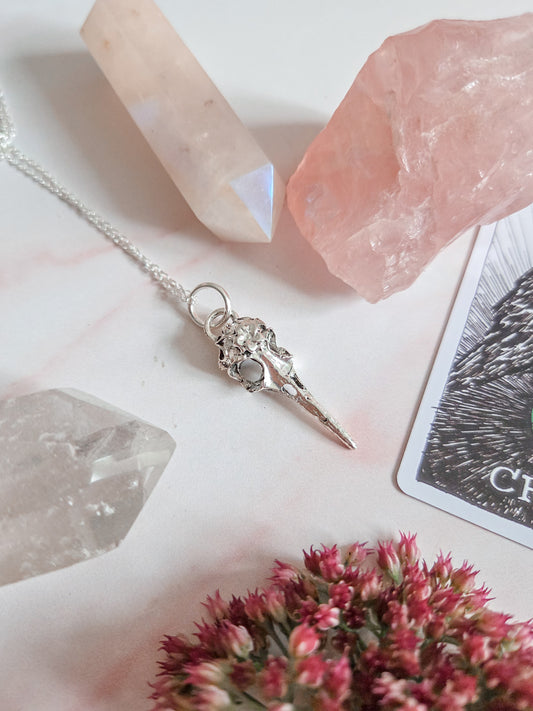 Raven Skull Necklace
