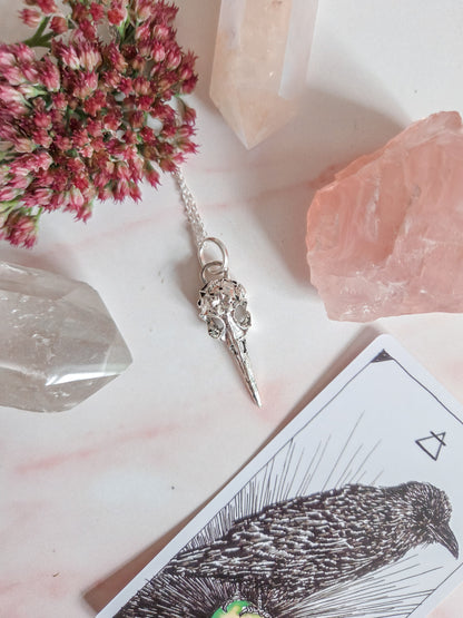 Raven Skull Necklace