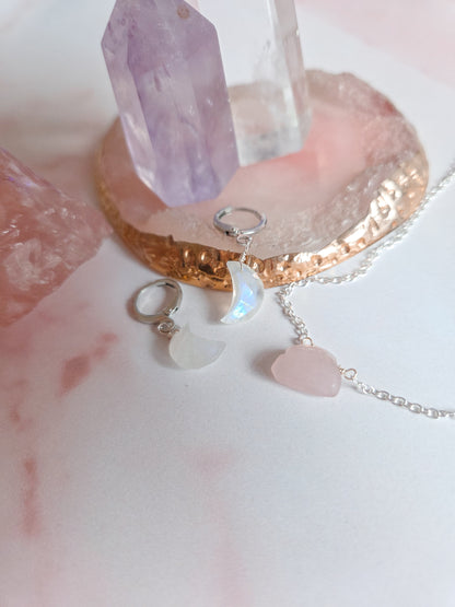Rose Quartz Cloud Necklace