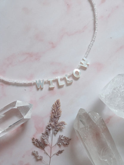 Personalised Crystal Name Necklace