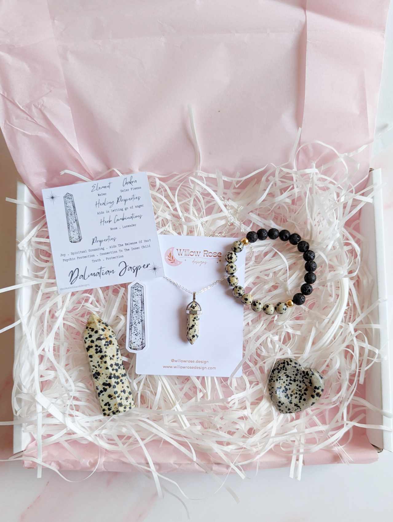 Dalmatian Jasper Gift Set