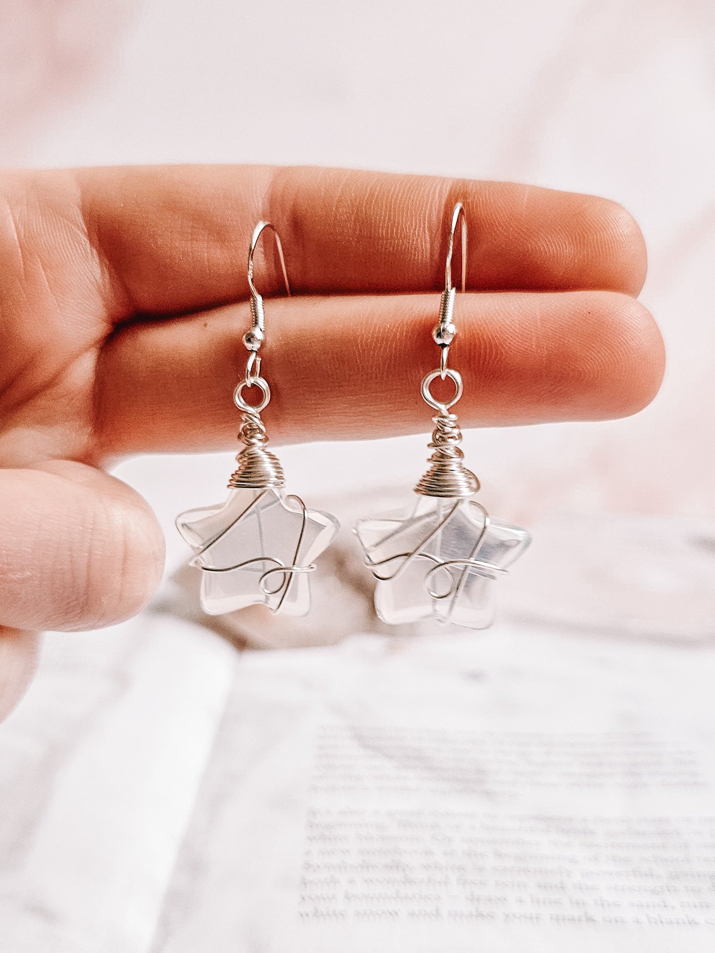 Opalite Star Earrings