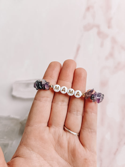 Personalized Crystal Chip Bracelet