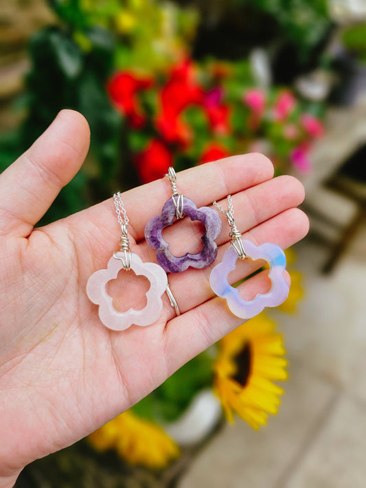 Crystal Flower Necklace