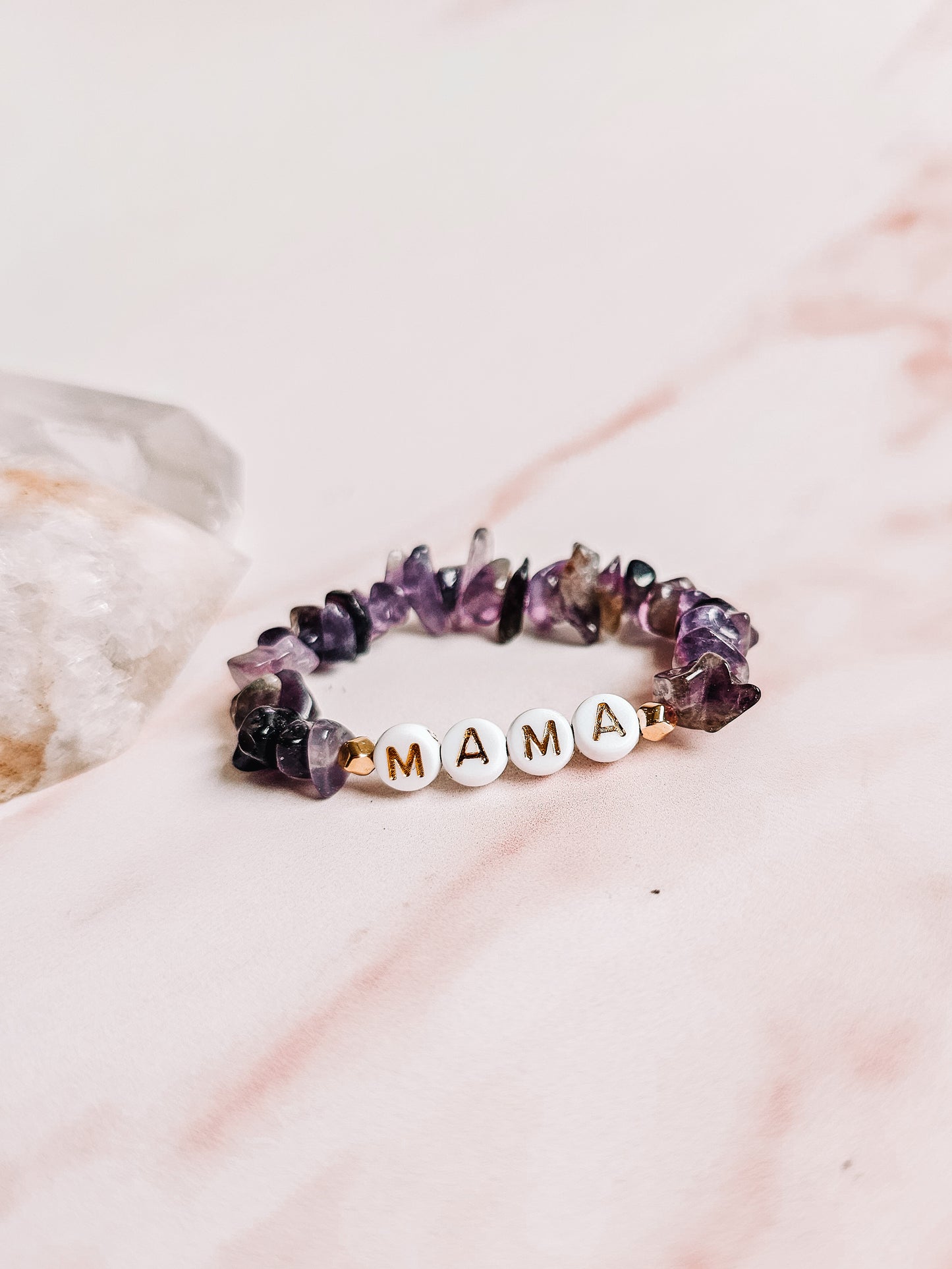 Personalized Crystal Chip Bracelet