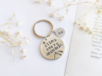 Climb Every Mountain Keyring