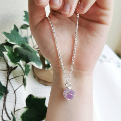 Raw Amethyst Necklace