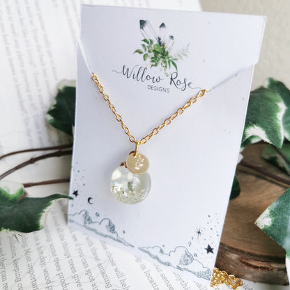 Flower Globe Necklace