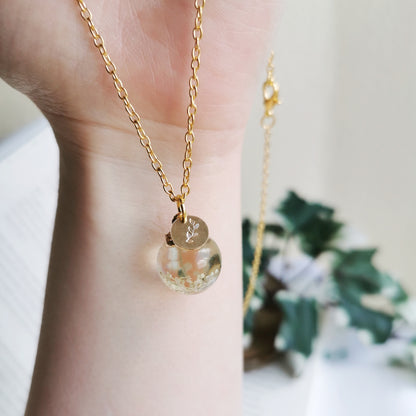 Flower Globe Necklace