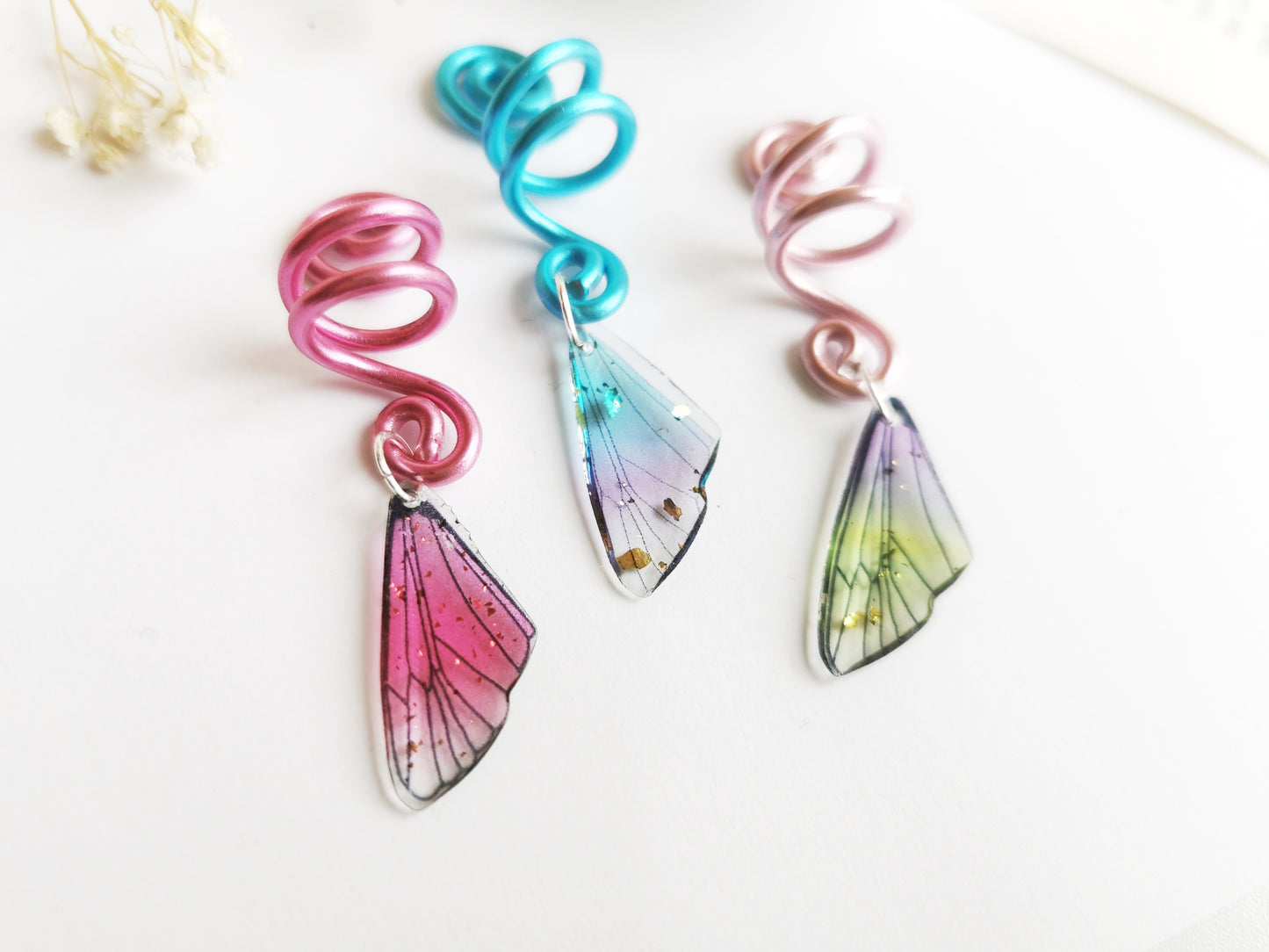 Fairy Wing Hair Braid Beads