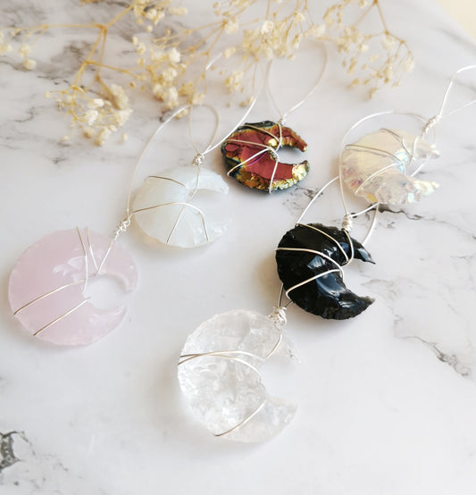 Crystal Moon Christmas Baubles