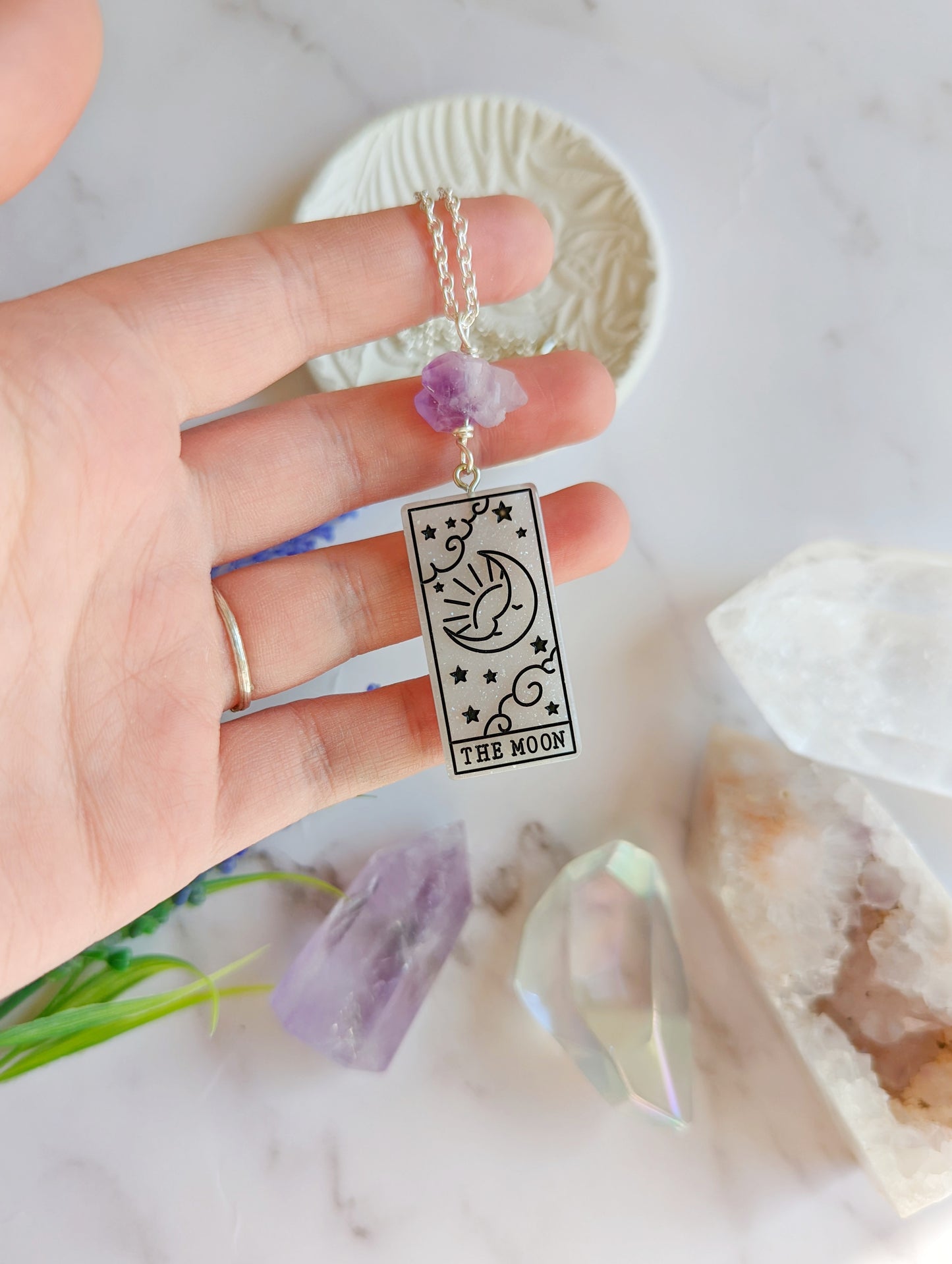 Tarot Amethyst Necklace