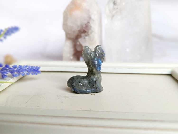 Mini Crystal Deer Figure
